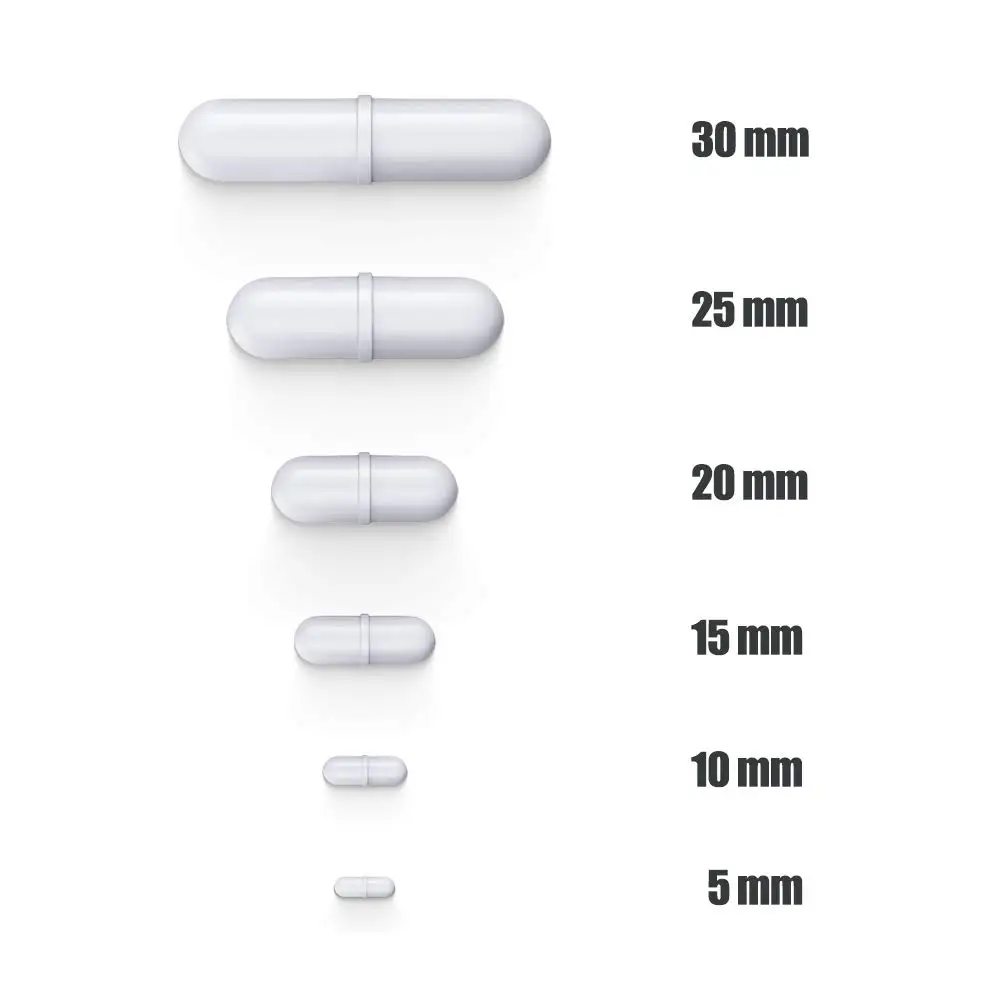 Magnetic Stir Bar PTFE Magnetic Stirrer/Mixer BarSpinbar Octagon Magnetic StirringBar12Pcs Set,White