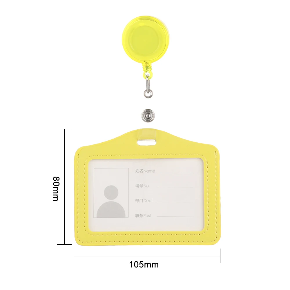 Etui na karty kredytowe bankowe Etui na karty identyfikacyjne autobusu Wielokolorowa plakietka z wysuwaną szpulą Pokrowiec na kartę pracy Uchwyt na kartę ze skóry PU