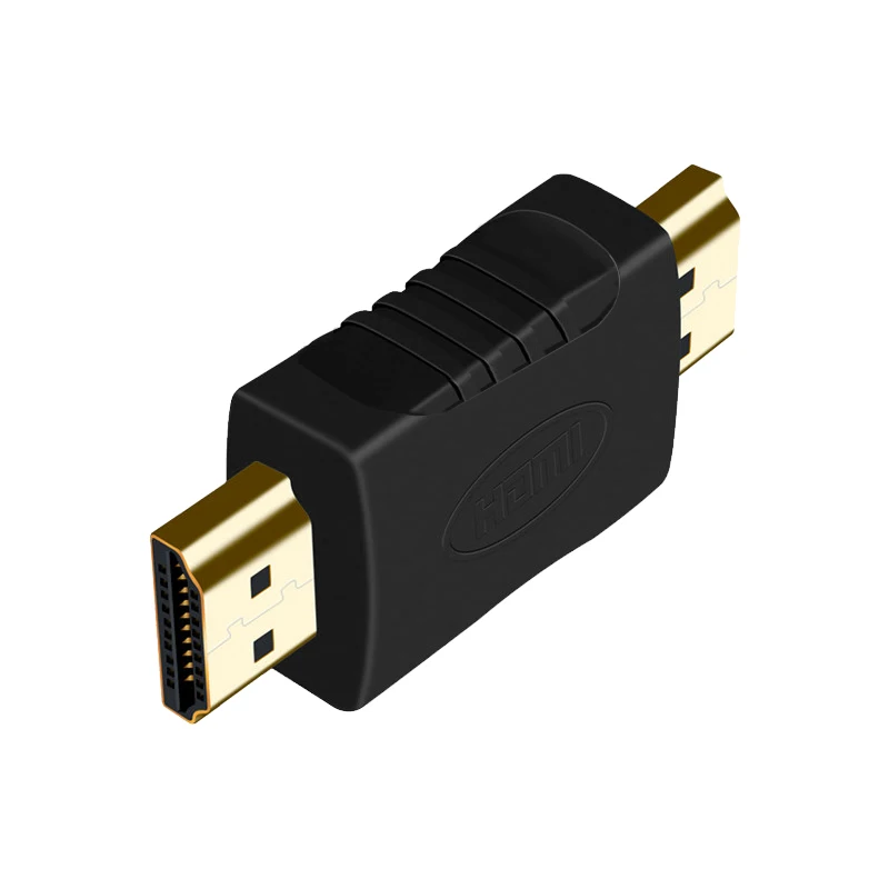 Adaptador extensor macho compatível com HDMI, conector para HDTV, HDCP, 1080P, 1pc, 19 pinos