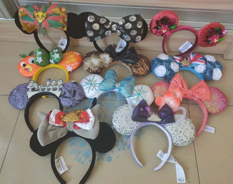 authentic Disney Mickey Minnie  Headband new collection Cosplay Plush Adult/Kids Headband Gift