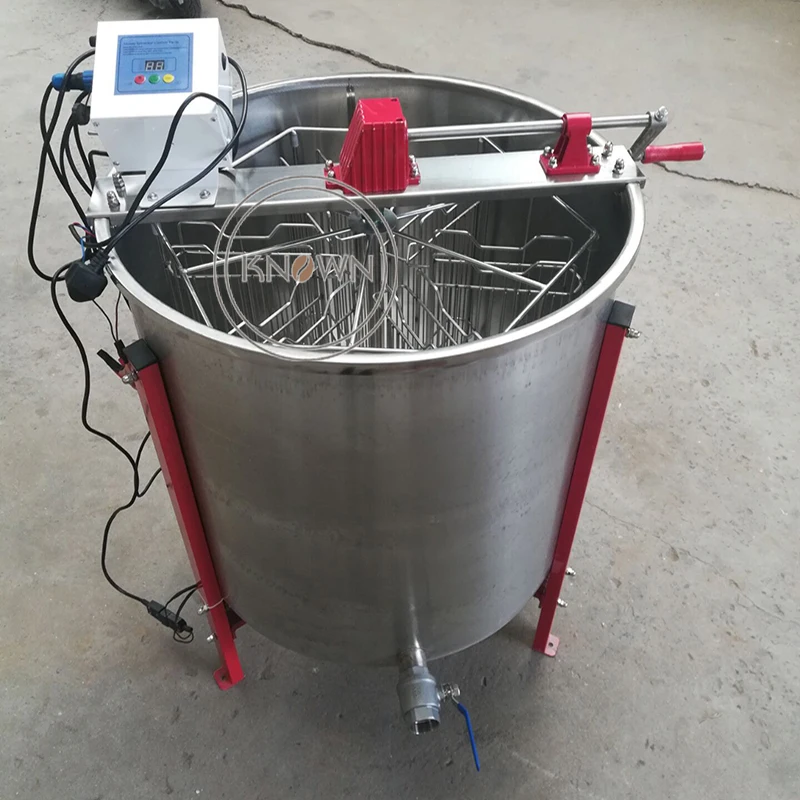 Three Use 6 Frames Electric Manual 12V Honey Extractor Beekeeping Extracting Machine for Remote Area