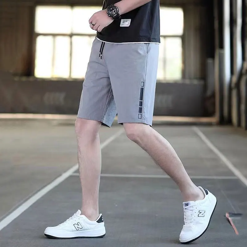 Men's Sports Shorts Summer Casual Loose Running Basket Ball Pants For Male Teenager Beach Short Pant With Pocket Streetwear