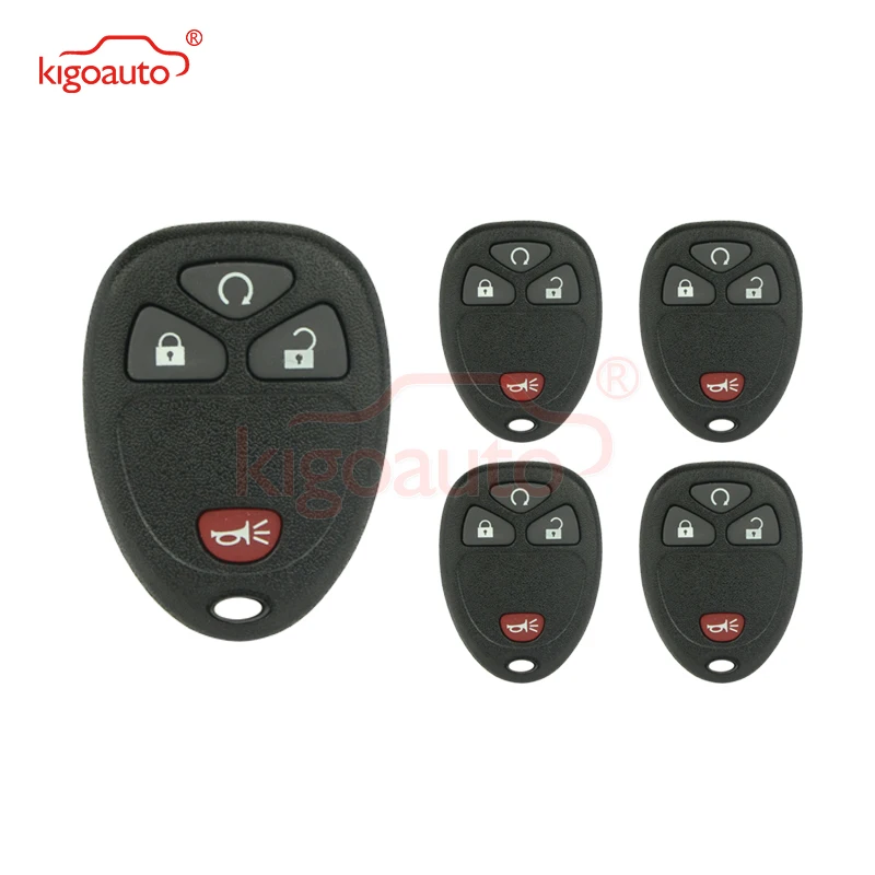 

KIGOAUTO OUC60270 Car Key Shell Cover Keyless 4 Button Remote Fob Shell For GM Avalanche Sierra Acadia