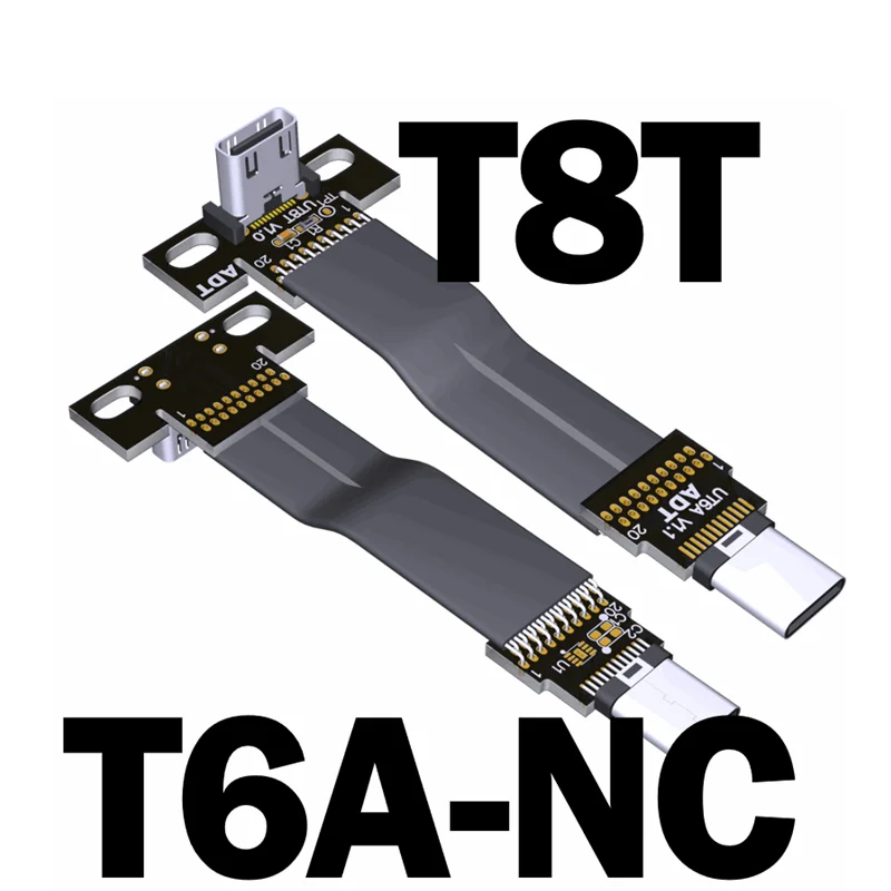 USB 3.2 Type C Flat Cable /ADT-Link USB 3.2 Type C To Type C Flat Cable For GPS Navigator, ROCK Pi 4 Raspberry Pi