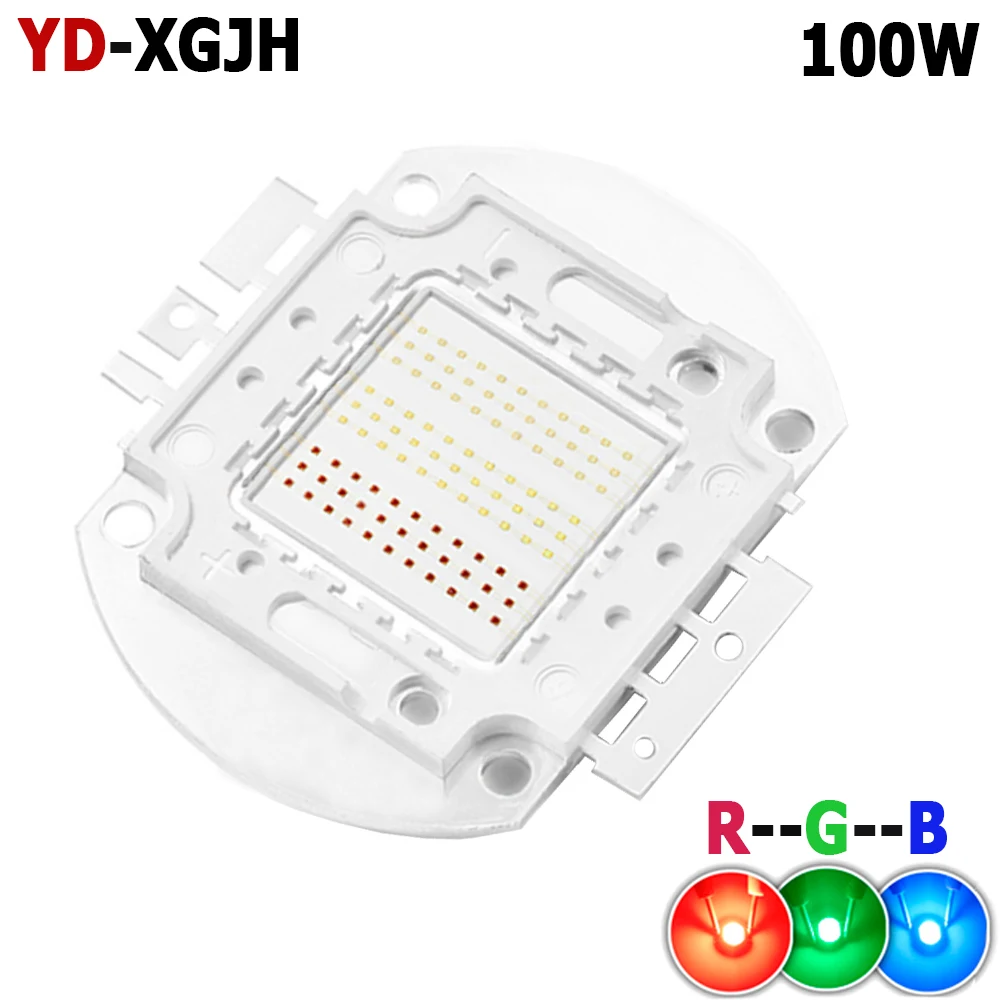 

High Power 10W 20W 30W 50W 100 Watt LED Chip COB Beads RGB Red Green Blue Color For DIY LED Stage Light Spotlights Lamp Light