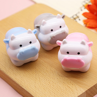 1PC Cute Cattle Design Sharpener Cow Ox Kawaii Pencils Sharpeners Girls Gifts Stationery Office Zakka Supplies  (ss-1803)