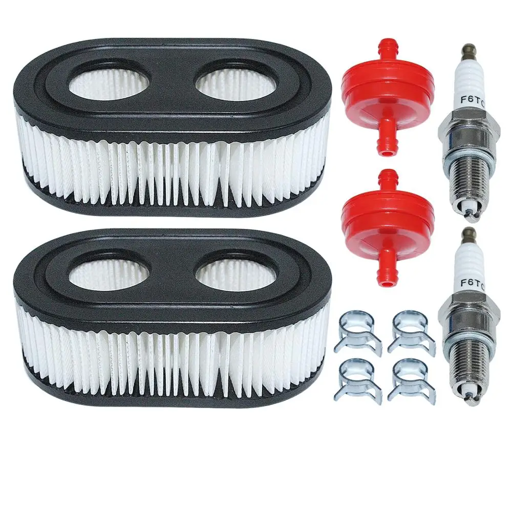 Filtro aria filtro carburante Kit morsetto candela per Troy-Bilt TB370 TB330 TB230 tosaerba 550E 550EX 500EX motore