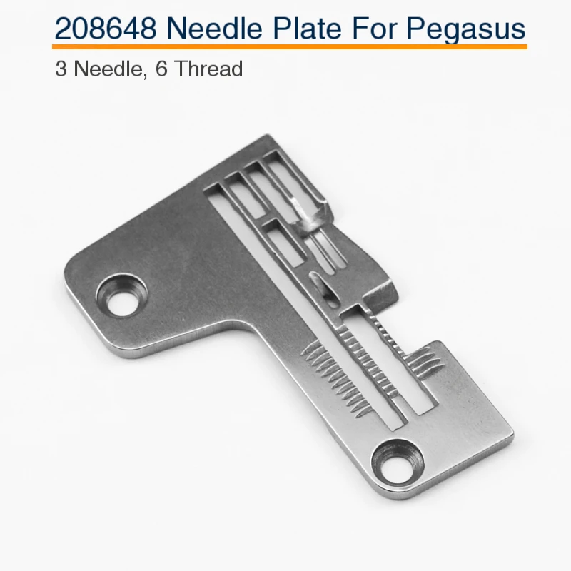 208648 Throat Plate Fit Pegasus L32-355 / M732-355 Industrial Overlock Sewing Machine 3 Needle 6 Thread