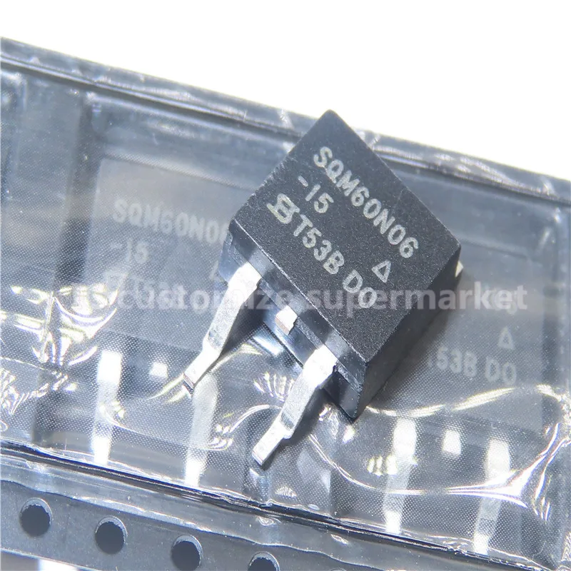 10ชิ้น/ล็อตSQM60N06-15 TO-263 60V 56A SMD Triode
