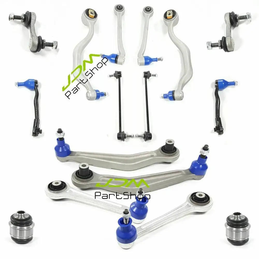 Front & Rear Control Arm Link Tie Rod Sway Bar Link Suspension Kit for 98-03 BMW 540i M5 E39