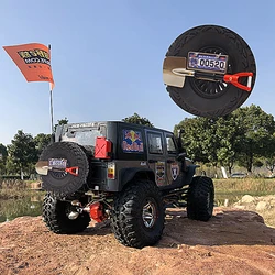 RC メタルナンバーナンバープレートの装飾 46*18 ミリメートル 1/10 1/8 rc カートラクサス TRX-4 軸 SCX10 90046 d90 RC クローラタミヤ Hsp