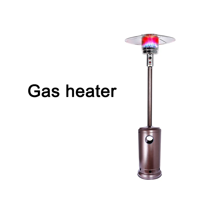 Stainless Steel, CommerciaPatio Heater with Wheels Output ,Electronic Ignition System ,Weighted Base ,Portable Outdoor Heat Lam