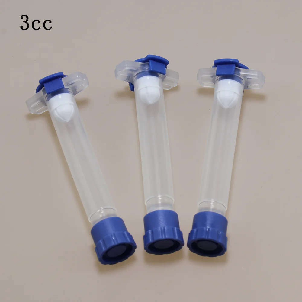 3cc EFD Plastic Barrel, American New Style Dispensing Syringe Red  Black Transparent Glue Tool Liquid Dispenser