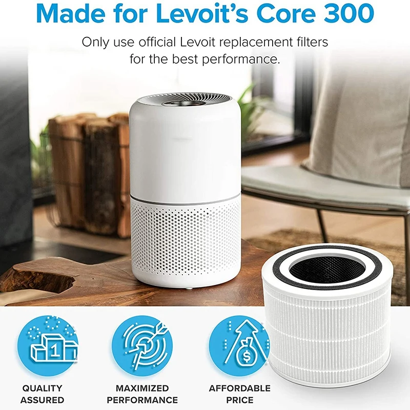 PM2.5 Hepa Filter for Levoit Air Purifier Core 300 Levoit Activated Carbon Filter Core 300 Levoit Air Purifier Filter Core 300