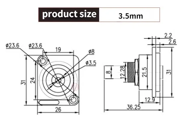 50pcs/lot High Quality Jack 3.5mm Female to Female Coupler Extender Connector Stereo Installing a Docking module Audio socket