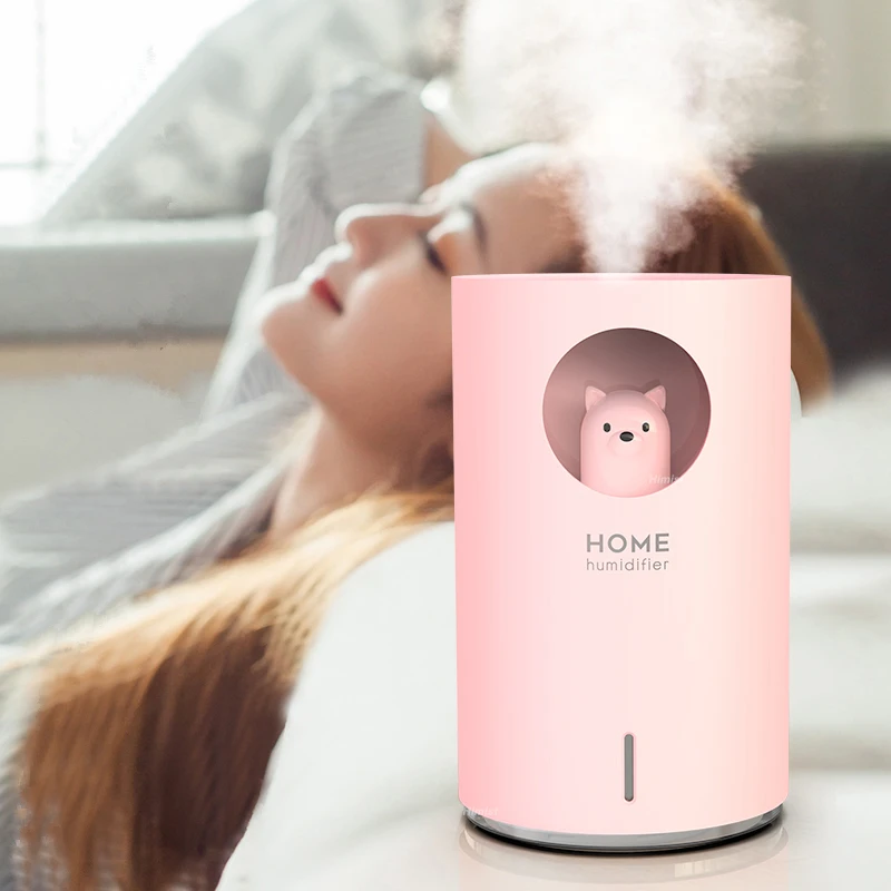 Large Capacity USB Air Humidifier, Aroma Essential Oil Diffuser, Color LED Lamp, Home Purifier, Mist Maker Fogger, 700ml