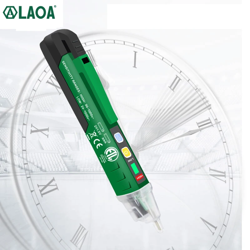 LAOA Voltage Meter CAT VIT 1000V Test With CE Multifunction Electric Pen Tester Induction Probe Pen Test Voltage Detector