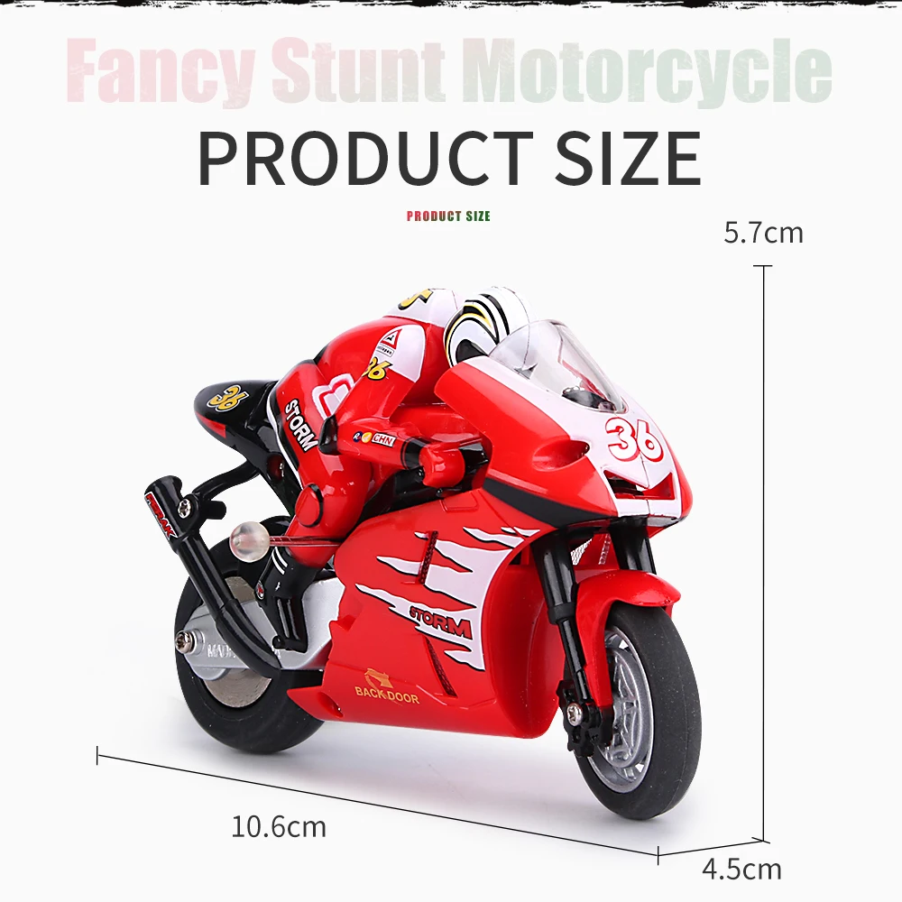 Doki Cool Mini Moto Kids Motorcycle Electric Remote Control RC Car mini Recharge 2.4Ghz Racing Motorbike Toys Boys Adults