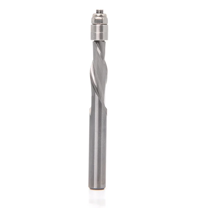 1/4 shank Down cut Up cut Flush Trim Solid Carbide Spiral Router Bit  use for soft hard woodworking  Router Bit