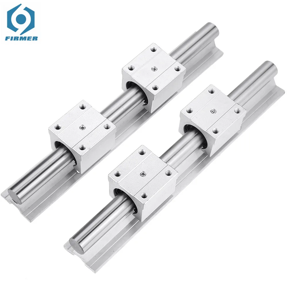 

2set linear rail SBR12 300 350 400 450 500 550 600 700 800 900 1000mm 2pcs linear guide SBR12 + 4pcs SBR12UU blocks for CNC part