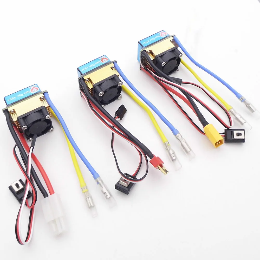 1PC 480A 80A Brush Motor ESC Speed Controller 540 550 775 Motor ESC for RC Car RC Boat 1/10 RC Crawler SCX10 D90 Tamiya HSP