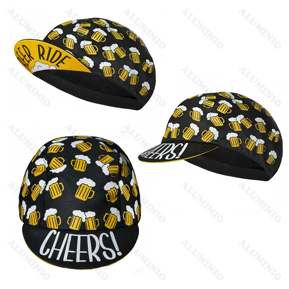 Black Beer Ride Creative Cycling Cap Classic Interesting Summer Hats Retro Breathable