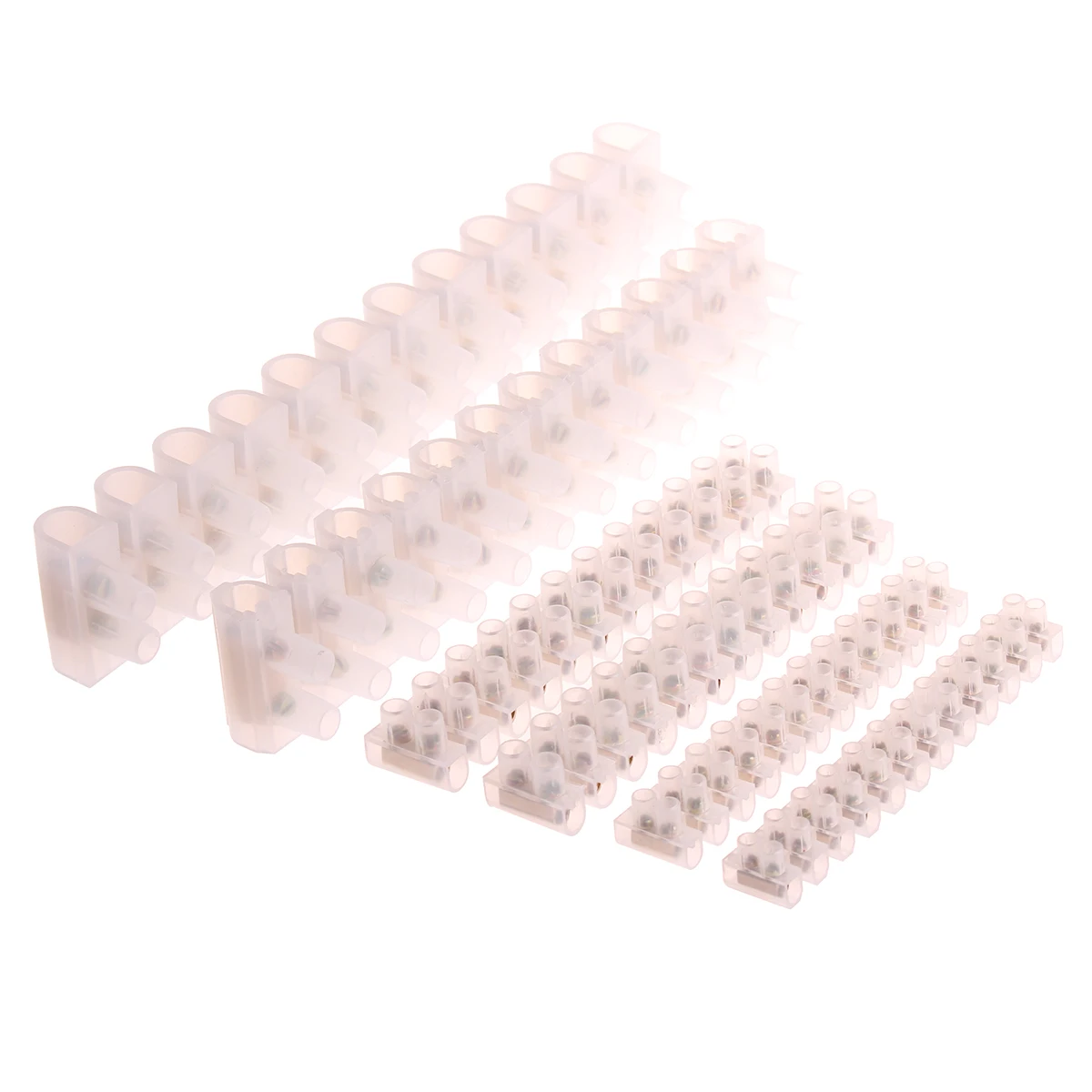 12 Position Barrier Screw Terminal Block Connector Electrical Wire Connection 3A 5A 6A 10A 20A 30A 60A Terminal Strip