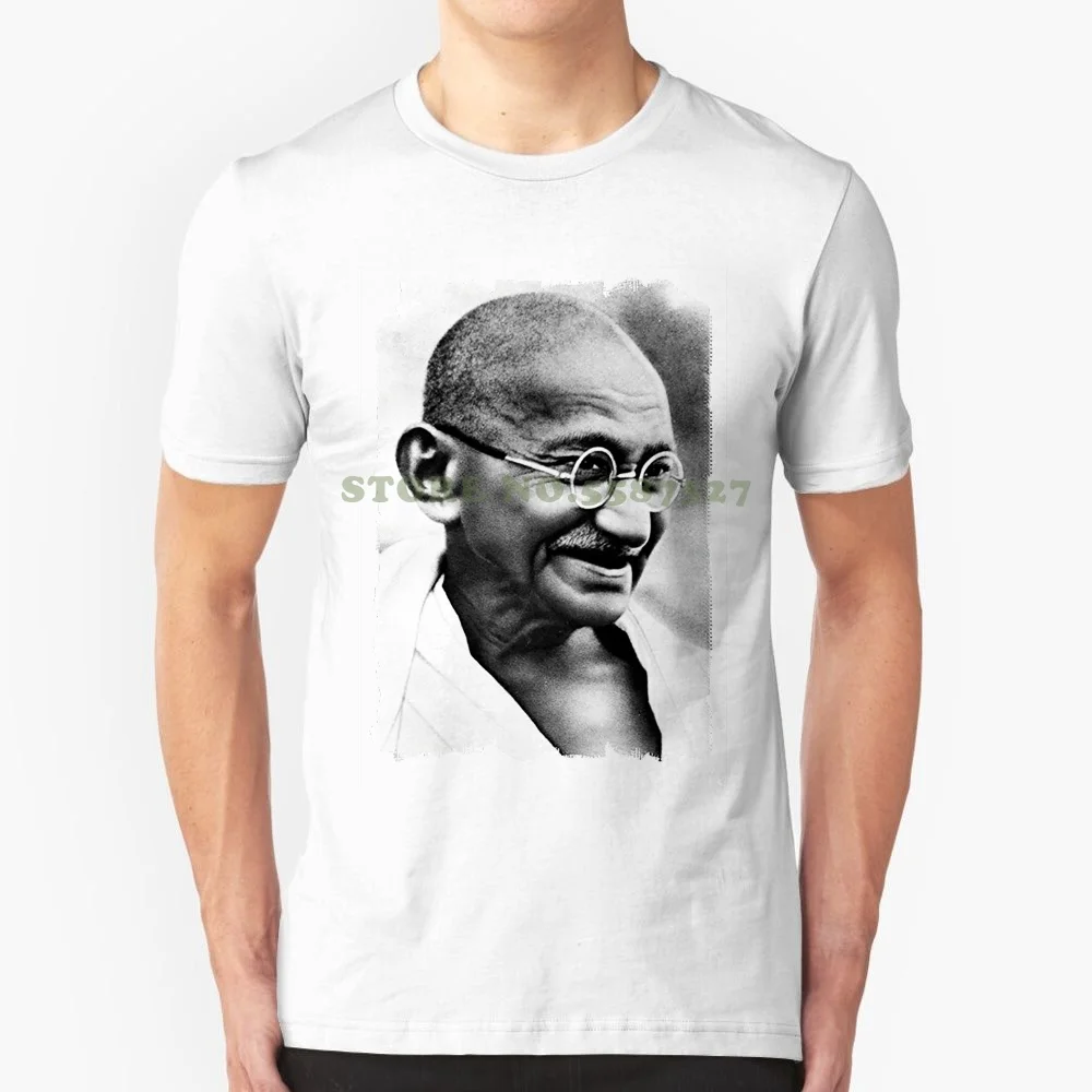 Tshirt Brand Male Short Sleeve Gandhi : Men's T Shirt Celebrity Star One In The City