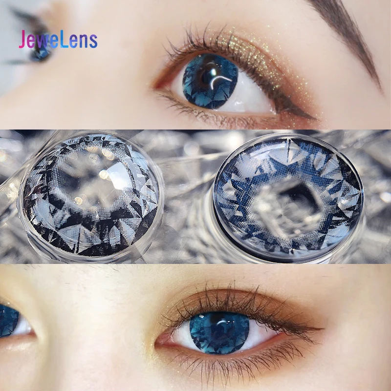 Jewelens Colored Contact Lenses Color lens for Eyes Colorful Cosmetic Con Large Diameter Diamonds Series