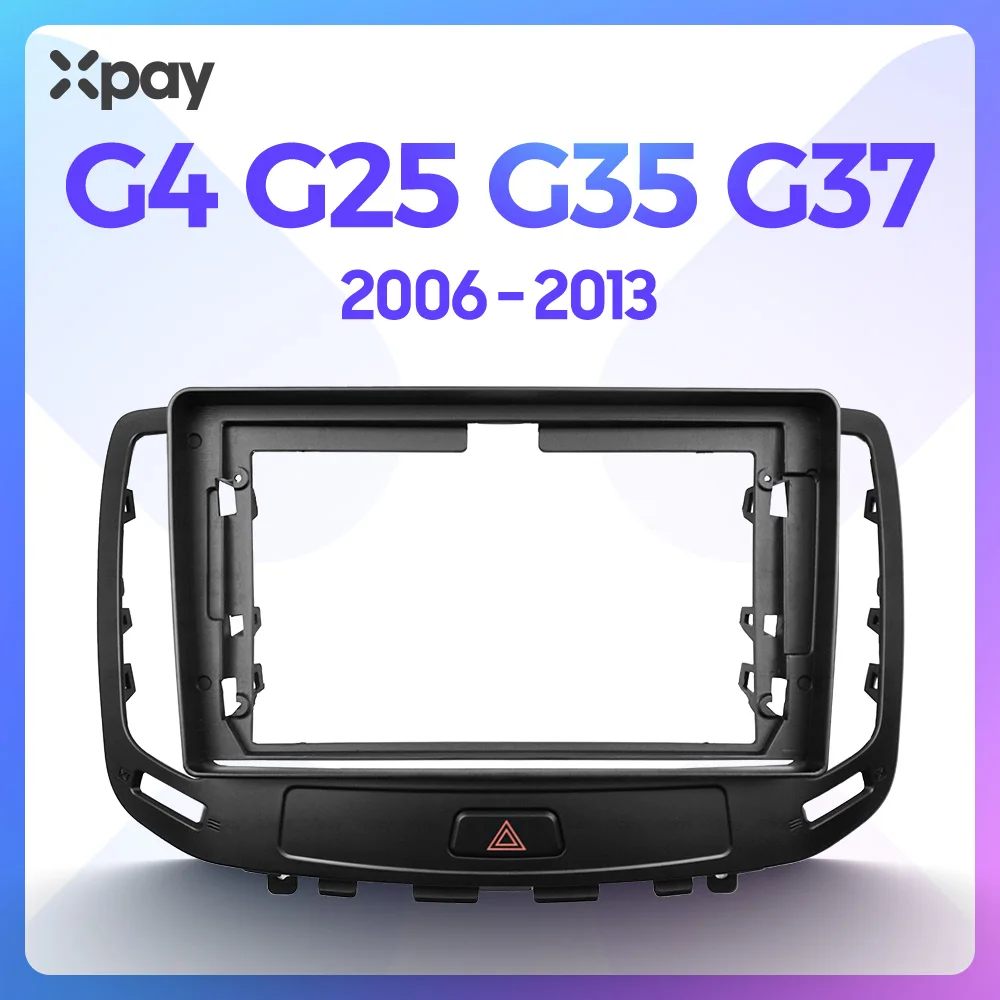 XPAY 9 inch 2din  dashboard frame CD   Car radio stereo trim kit audio panel for Infiniti G4 G25 G35 2006-2013  Frame and CANBUS