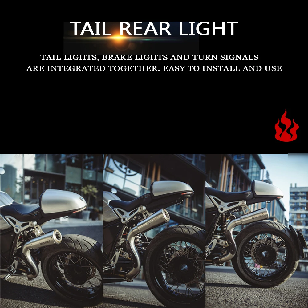 For BMW R NINE T New Motorcycle License Plate LED  NINET RNINET RNINE T Scrambler Urban Turn Signal Holder Brake Tail Rear Light