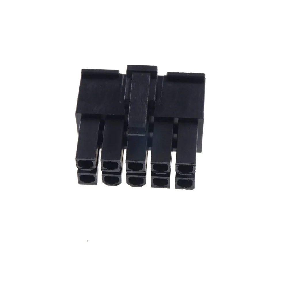 20 Pcs 5557 4.2 mm Pitch 10 pin Male Housing Plastic Shell 2x5 Position Power Connector Single Row Mating Male Pins Cross Molex