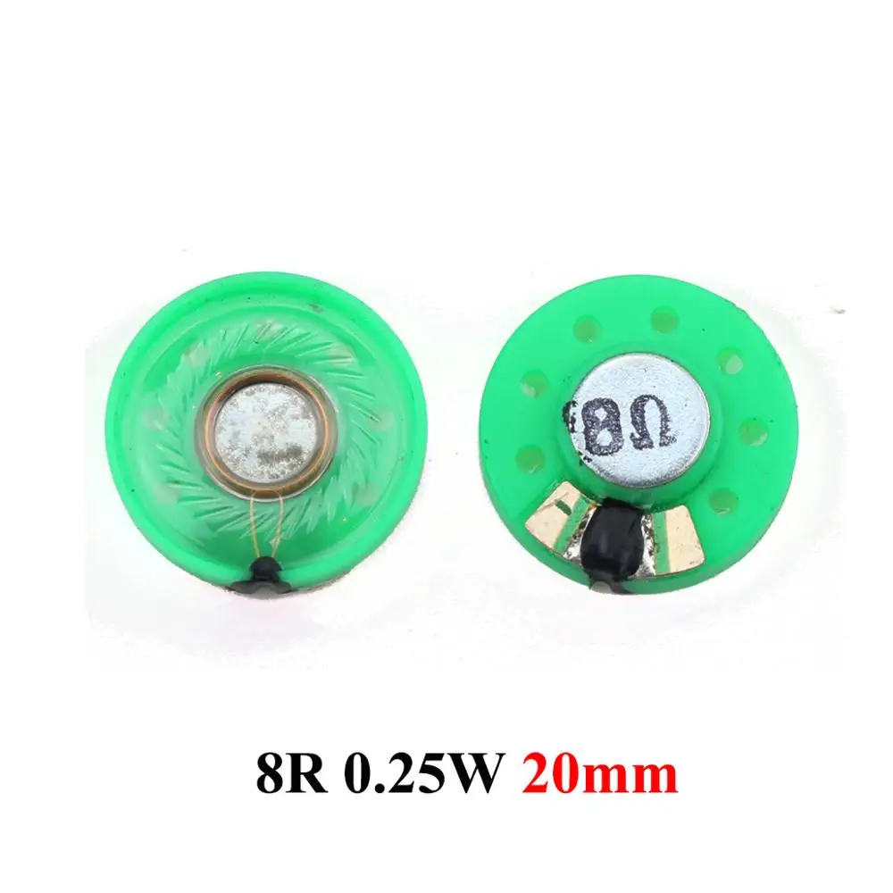 YuXi Ultra-thin Mini speaker 8 ohms 0.25 watt 0.25W 0.5W 16R speaker Diameter 20/21/23/26/27/29/36/40 MM