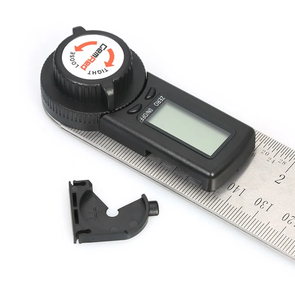 2-in-1 Digital Angle Rule Goniometer Angle Gauge Stainless Steel Angle Finder Clinometer Digital Display Angle Rulers