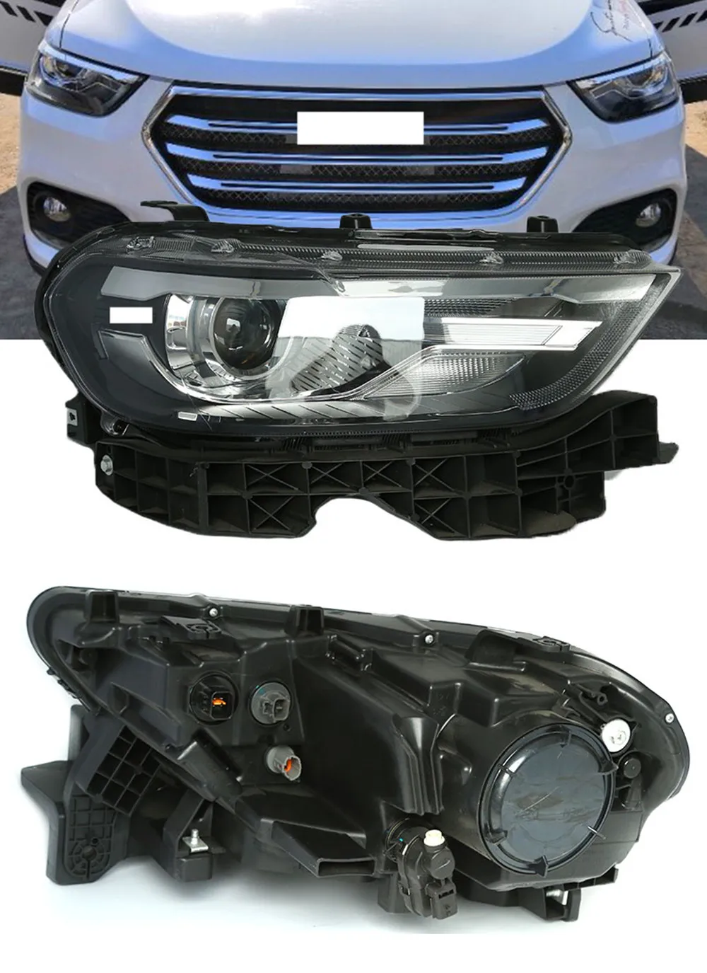 

Headlight headlamp assembly for Haval H6 2017 led drl daytime running light low and high beam turn signal car accessories