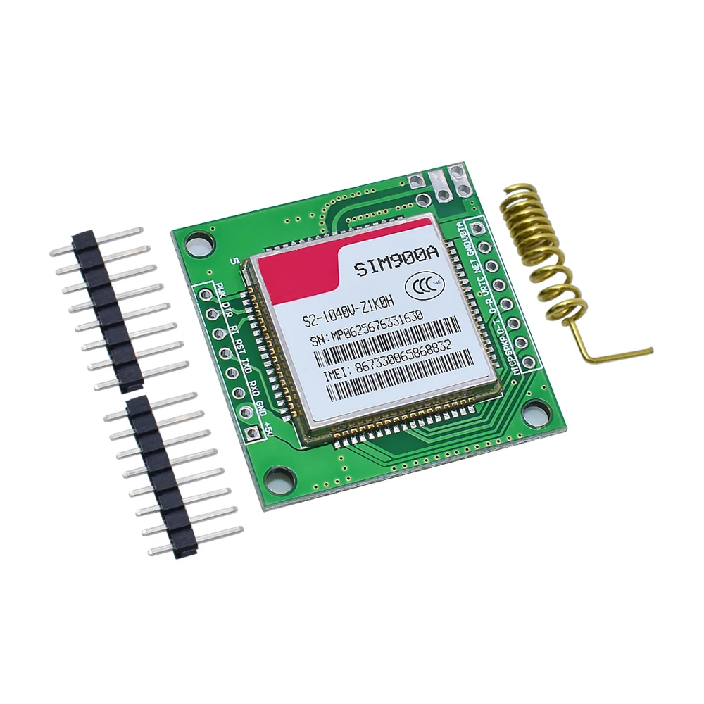 WAVGAT mini GPRS GSM module SIM900A Wireless Extension Module Board Antenna Tested Worldwide Store for SIM800L A6 A7 SIM800C