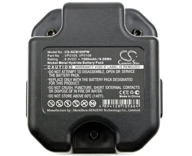 

Cameron sino 1500 мА/ч, Батарея для SENCO GT65DA GT65RHA GT90CH GT90FRH SENCO 5G0001N VP0108 VP0109 Мощность инструменты Батарея