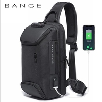 KAKA Brand USB Charging Men Backpacks Chest Bag Men Mochila for teenagers Anti theft messenger bag Male Waterproof  shoulder bag