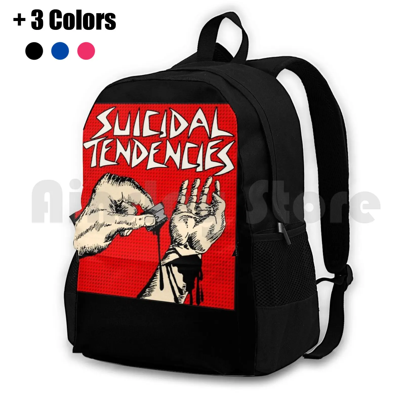 Hand Suicidal Band Tendencies Fight On Outdoor Hiking Backpack Riding Climbing Sports Bag Suicidal Tendencies Suicidal