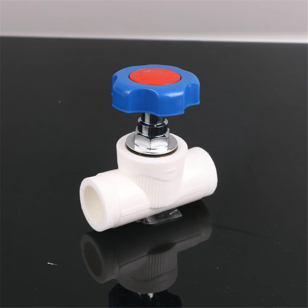 Válvula de corte PPR Tipo de elevación válvula de corte válvula de compuerta de gran flujo 20 4 puntos 25 6 puntos accesorios de tubería de agua PPR