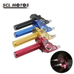 Scl motos-モーターサイクル用CNCアルミニウムシリンダー,22mm,クイックツイスター,ガススロットル,カヤックボラーホンダ,ハイキング,モーターサイクル用ノブ