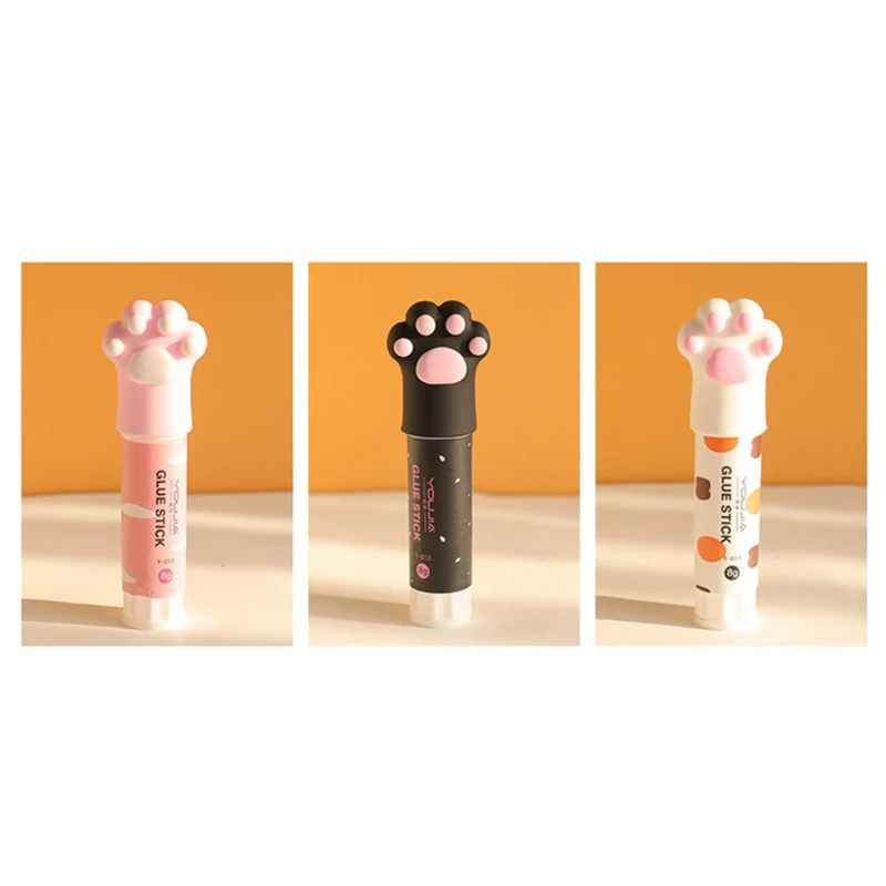 Simpatico gatto artiglio Quick Stick colla solida Kawaii Stick solvente Non tossico multiuso