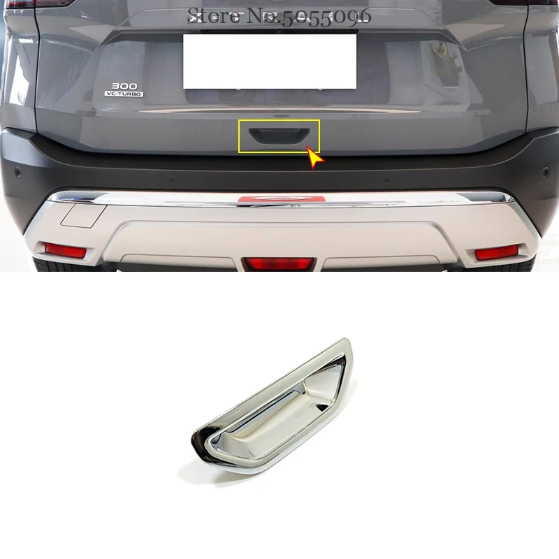 

For Nissan Rogue X-Trail 2021 2022 ABS Chrome Car Back Tail door rear handle bowl Cover Trim Exterior Car Styling Accessories