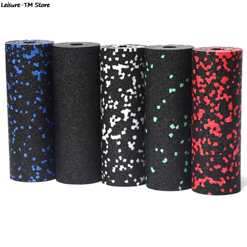 1pcs EPP Hollow Yoga Column Foam Roller Blocks Massage Yoga Ball Gym Pilates Yoga Exercise Fitness Equipment Black