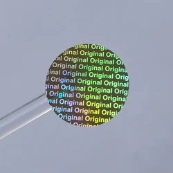 1000pcs 25x25mm Holographic Label Stickers Tamper Evident  Open Warranty  Security Counterfeit Original Seal Tape  Can Custom