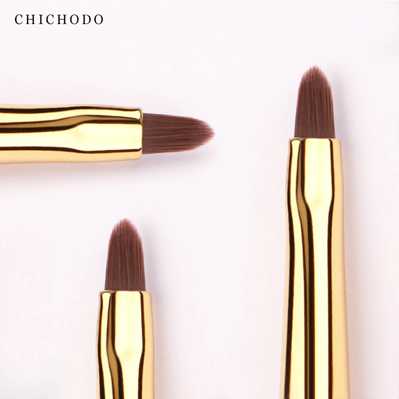 CHICHODO Makeup Brush-Luxurious Red Rose Series-High Quality Synthetic Hair Eyesliner Brush-Cosmetic Pen-Beauty Tools-Make up