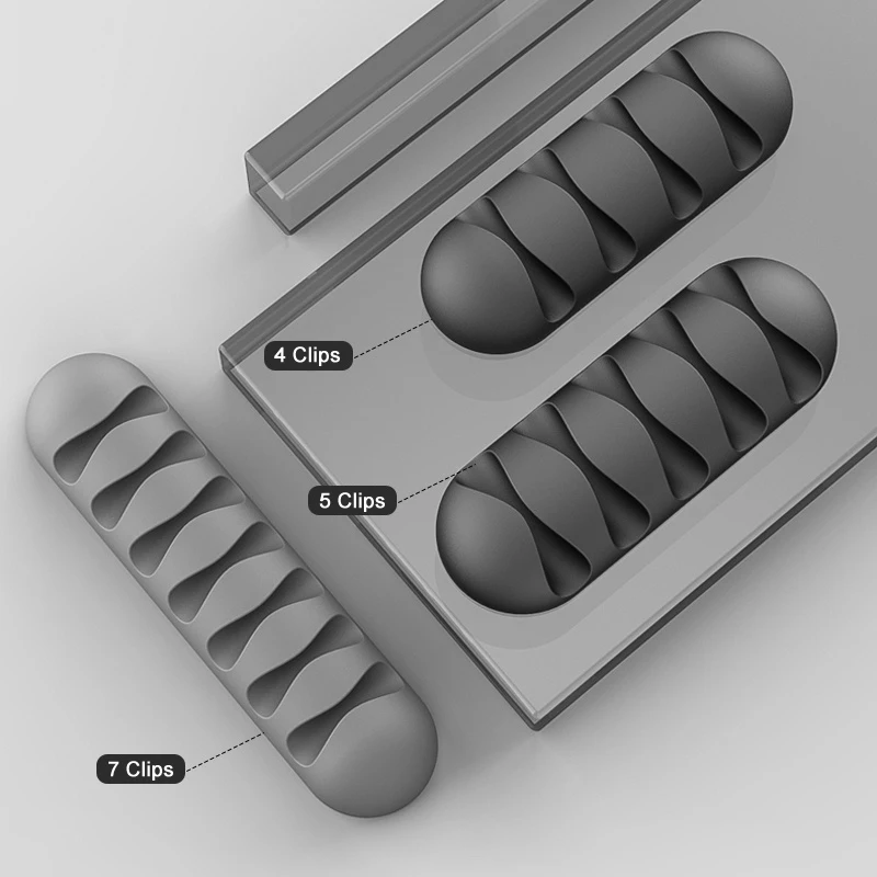 Supporto per cavo intelligente cavo flessibile in Silicone avvolgicavo Organizer per cavi supporto per gestione cavi per cavo di rete per auricolari