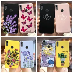 화웨이 Y6s 2019 케이스 명예 8A 소프트 실리콘 만화 꽃 전화 보호 쉘 화웨이 Y6s 2019 Honor8A Fundas 범퍼