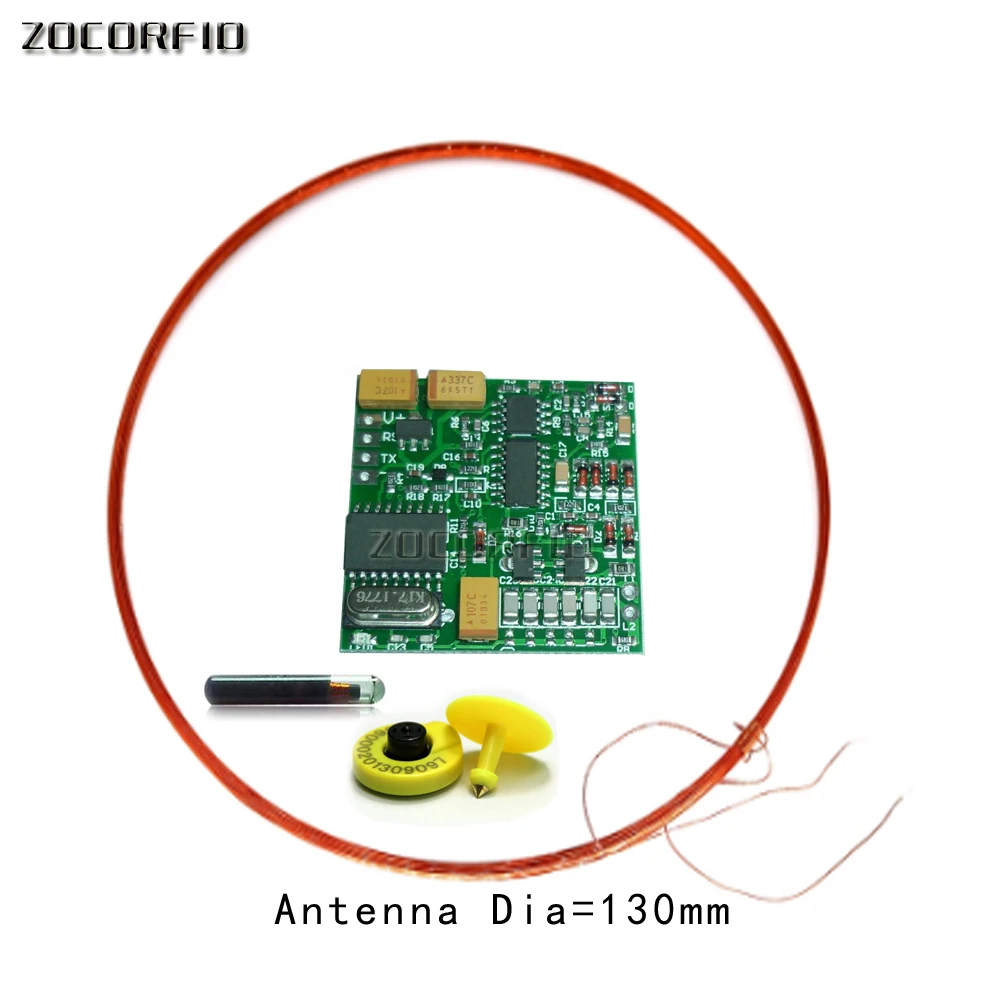 134.2KHZ duża odległość RFID AGV obrączki do oznaczania zwierząt moduł czytnika interfejs TTL ISO11784/85 FDX-B