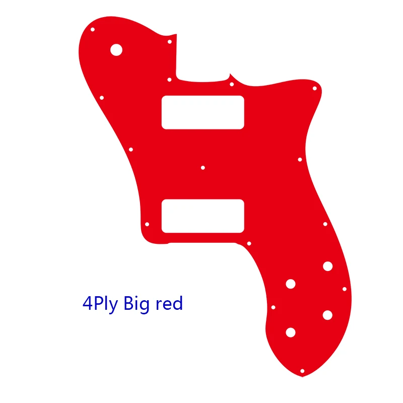 Pleroo Custom Guitar Parts - For US FD 72 Tele Deluxe Reissue Guitar Pickguard With P90 Humbucker Replacement Flame Pattern